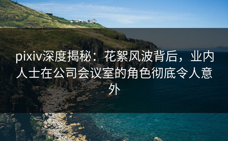 pixiv深度揭秘：花絮风波背后，业内人士在公司会议室的角色彻底令人意外